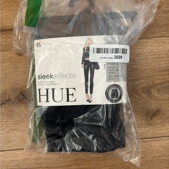 HUE Women's Black Faux Leather Pants - Picture 5 of 5